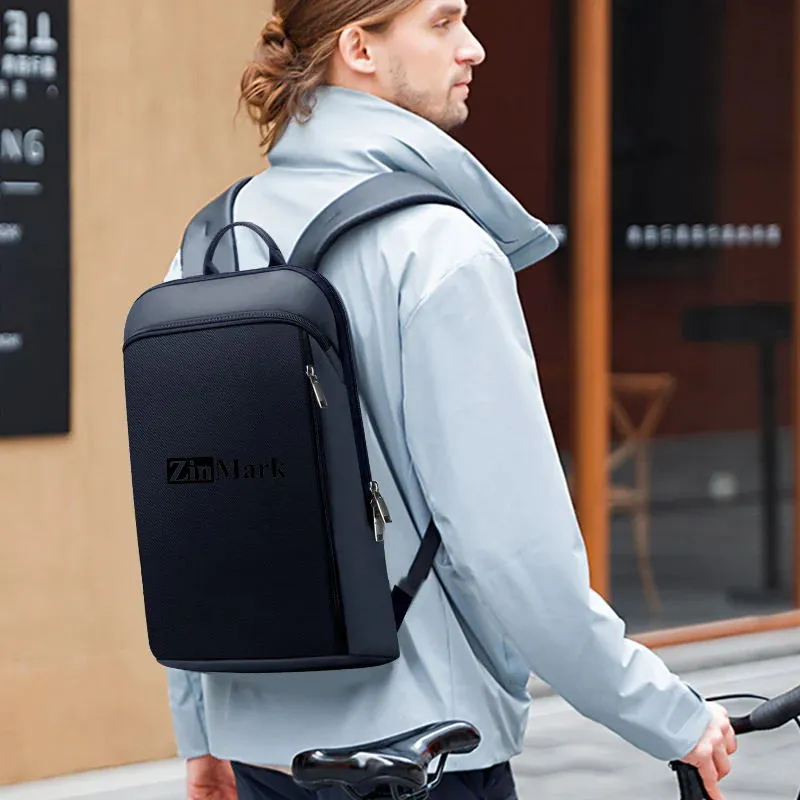 Slim Laptop Backpack for Men Expandable 15.6 inch Backpack Waterproof College Backpack Travel Laptop Backpack for Men