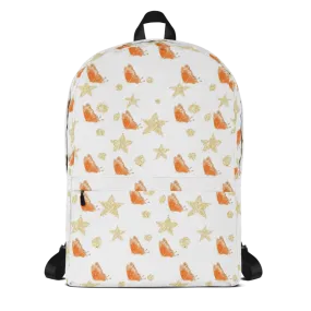 Sparkly Orange Butterflies Backpack