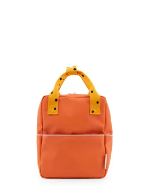 Sticky Lemon Freckles Small Backpack, Carrot Orange/Sunny Yellow/Candy Pink