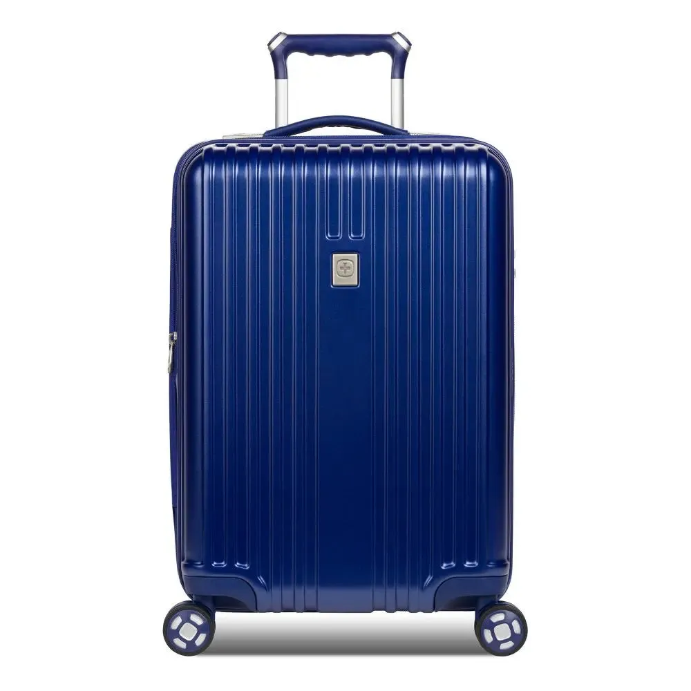 SWISSGEAR Ridge Hardside Carry On Suitcase Spinner Hardshell Luggage USB Port