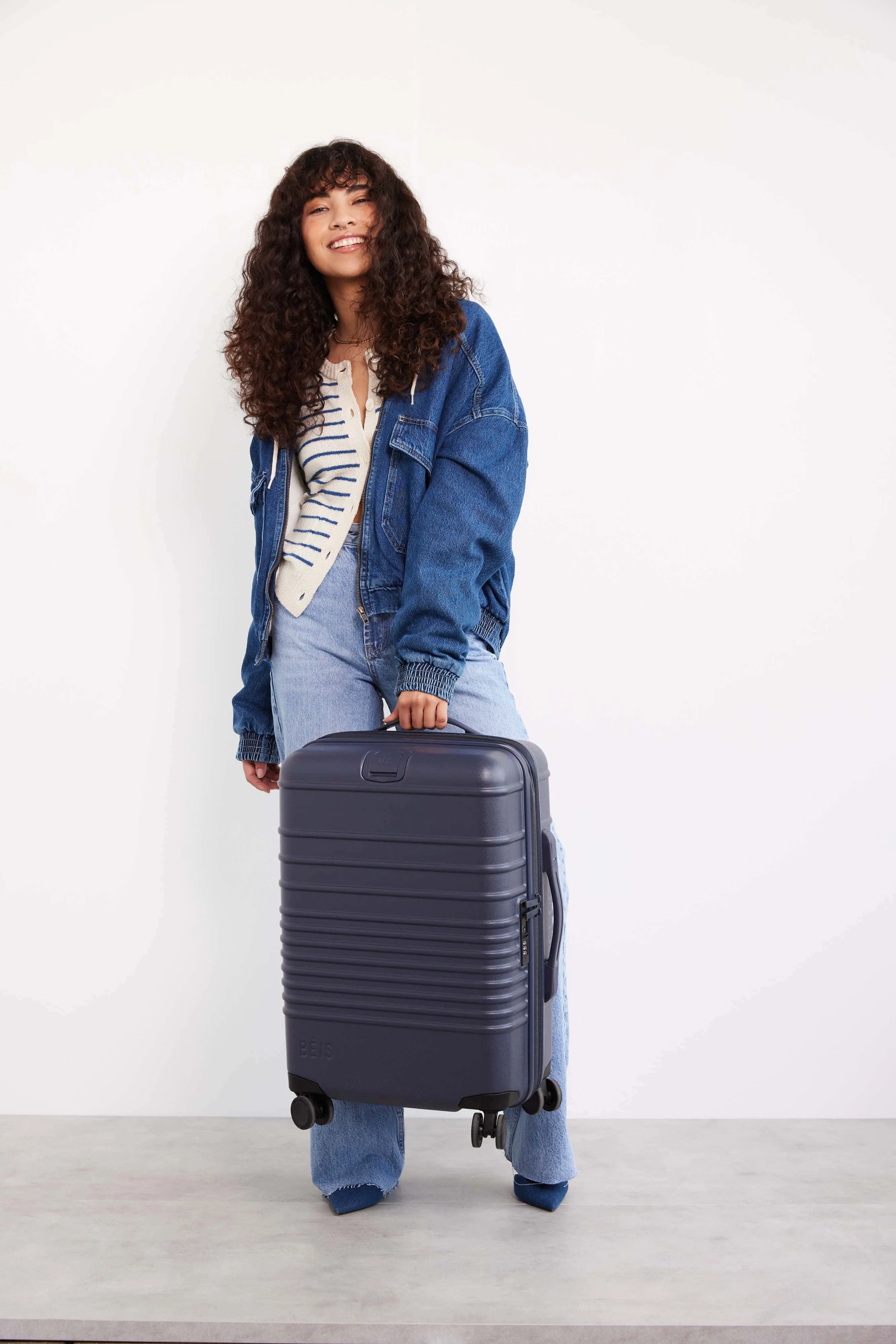 The Carry-On Roller in Navy