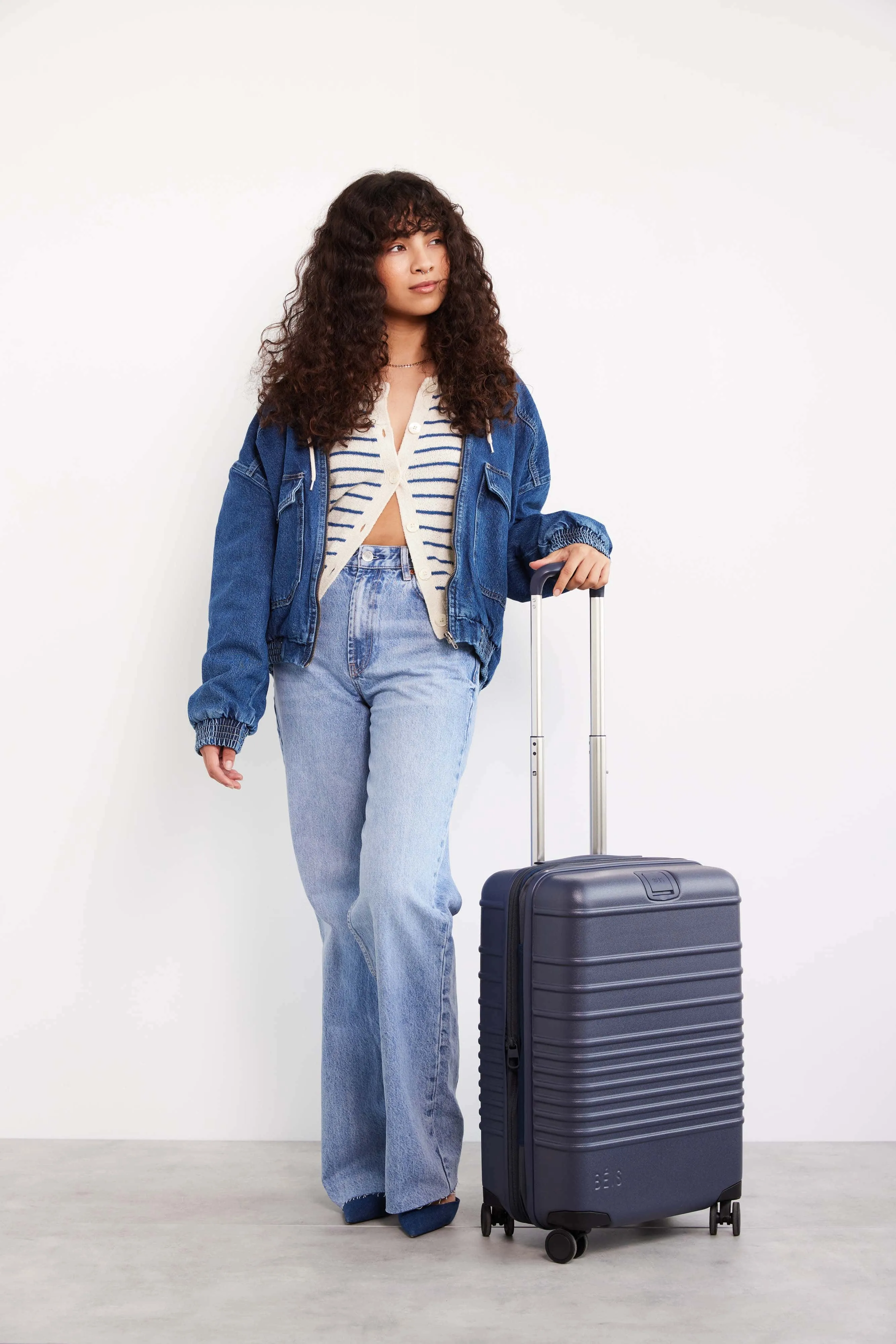 The Carry-On Roller in Navy