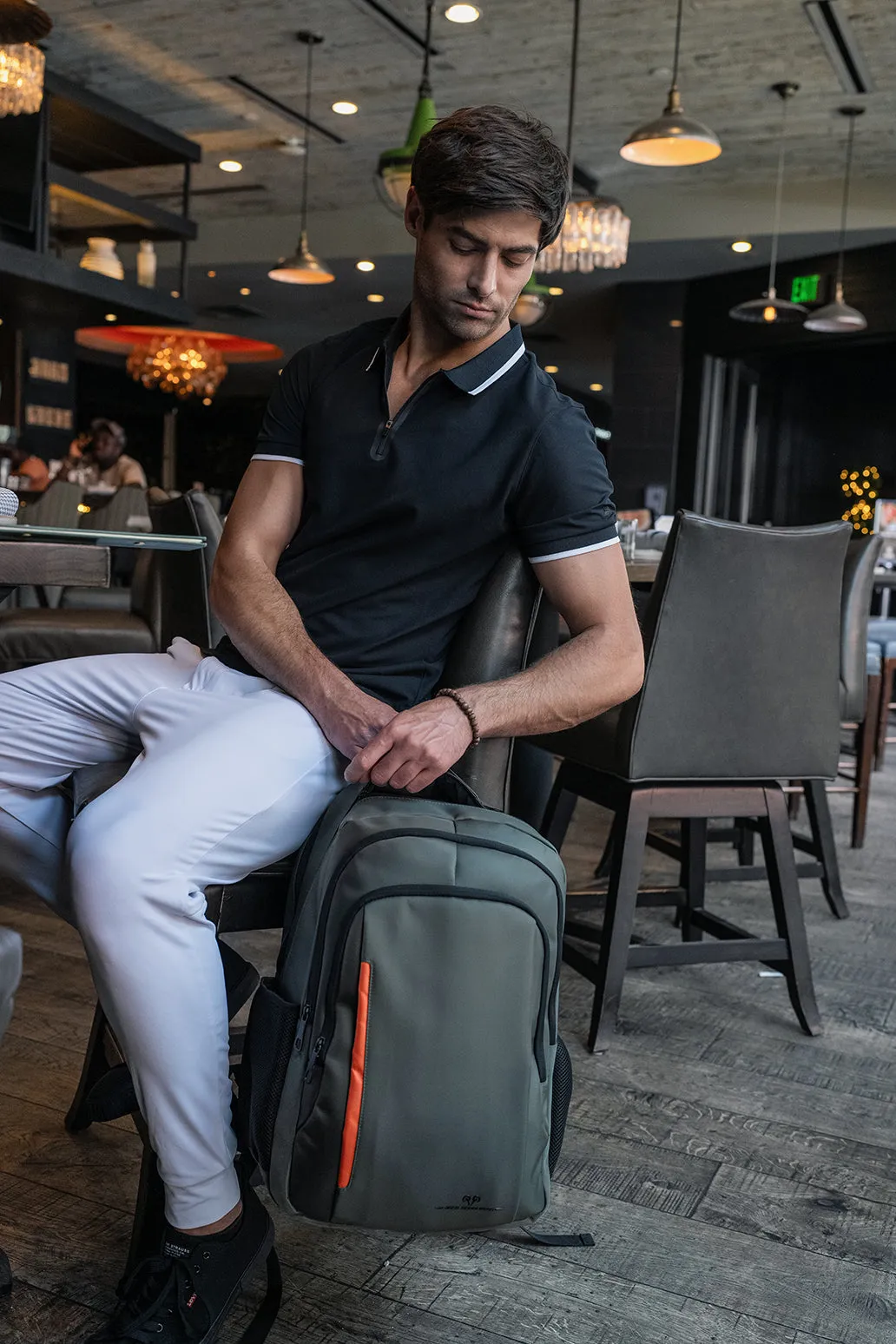 The Chandler | 20-In Coated Workbook Backpack with USB Port