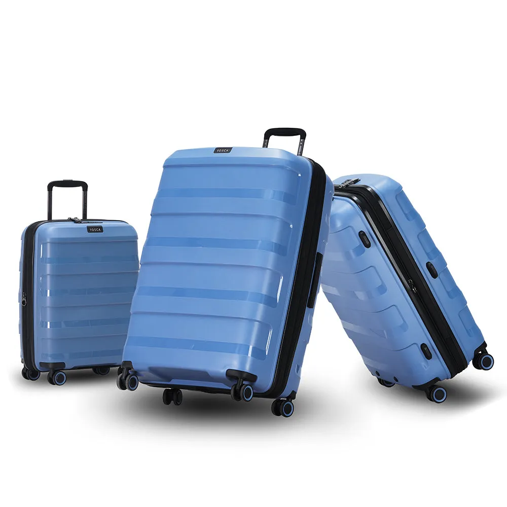 Tosca Comet 4-Wheel Expandable Luggage Set of 3 - Large, Medium and Small