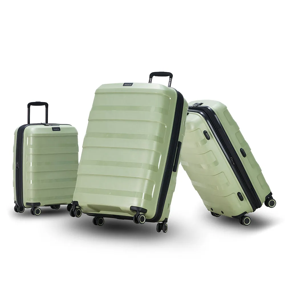 Tosca Comet 4-Wheel Expandable Luggage Set of 3 - Large, Medium and Small