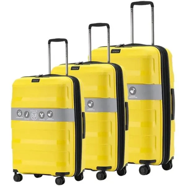 Tosca Comet 4-Wheel Expandable Luggage Set of 3 - Large, Medium and Small