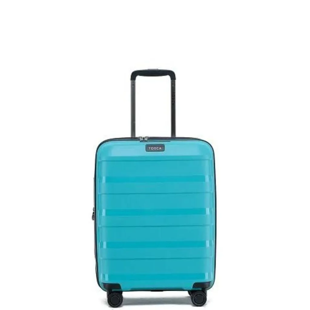 Tosca Comet Carry On 55cm Hardsided Suitcase - Teal