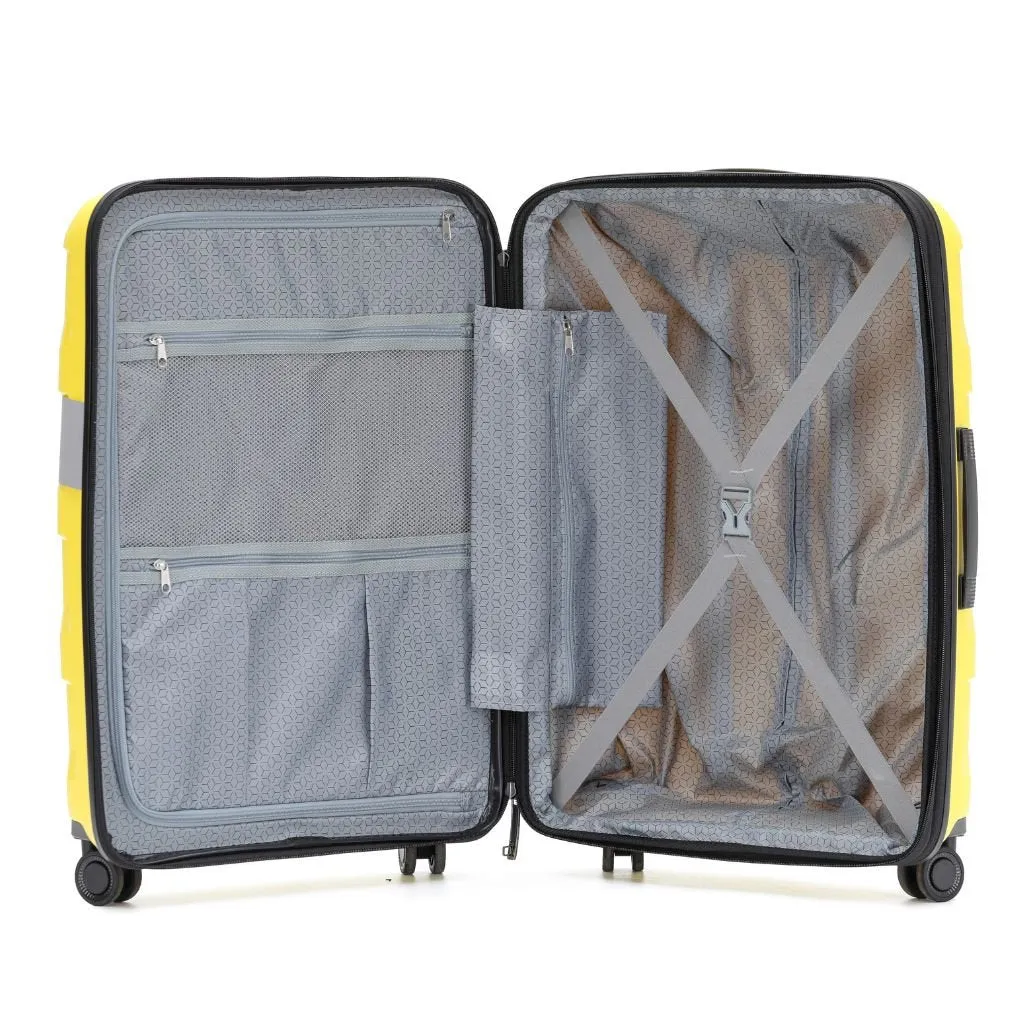 Tosca Comet Medium 65cm Hardsided Expander Suitcase - Yellow