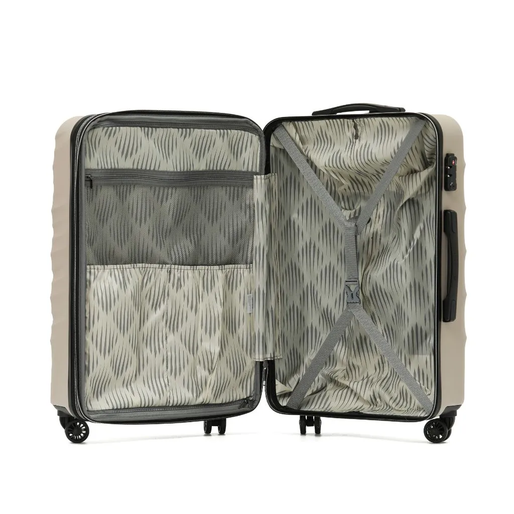 Tosca Interstellar Carry On 55cm Hardsided Suitcase - Cobblestone