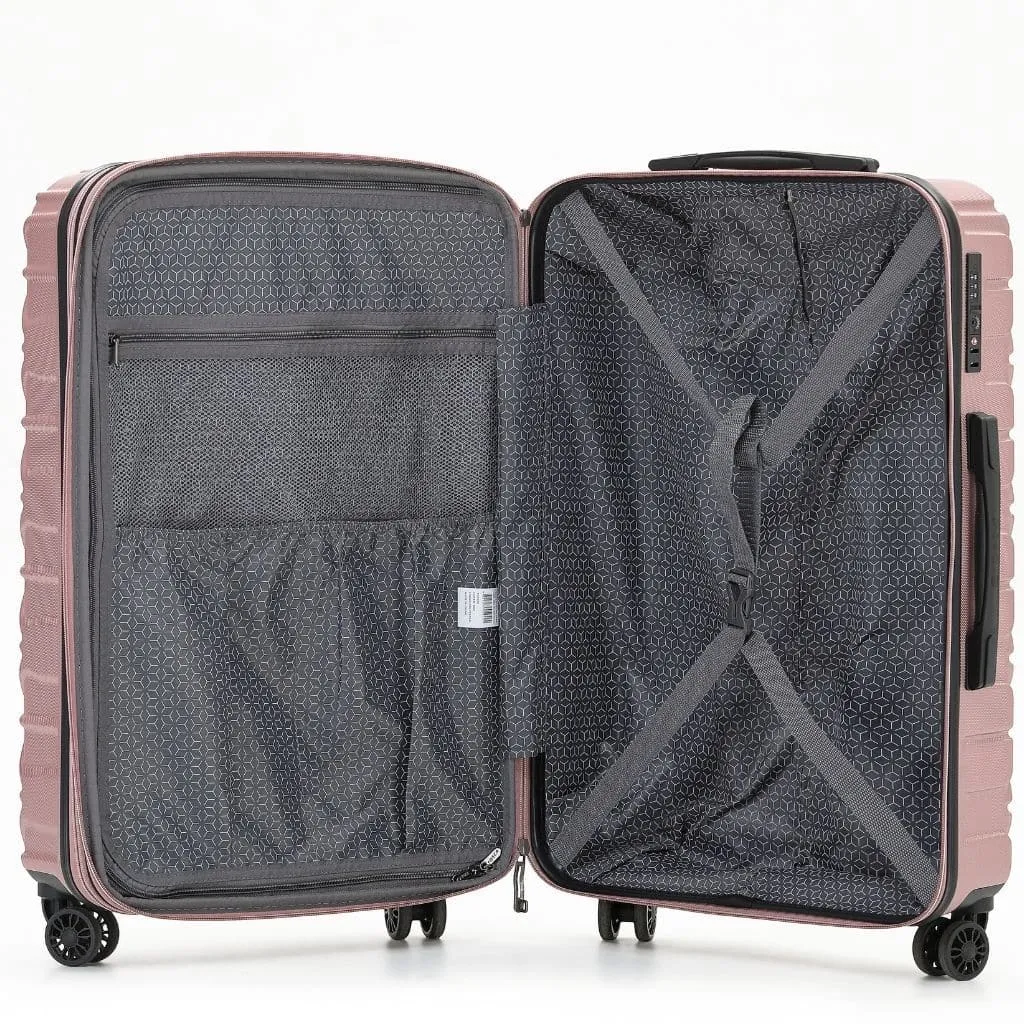 Tosca Triton Carry On 55cm Hardsided Spinner Luggage Charcoal