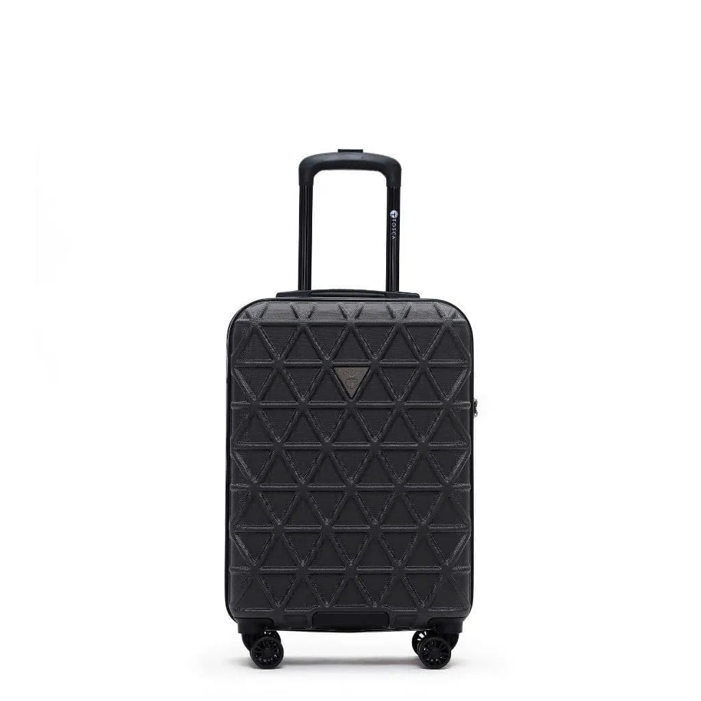 Tosca Triton Carry On 55cm Hardsided Spinner Luggage Charcoal