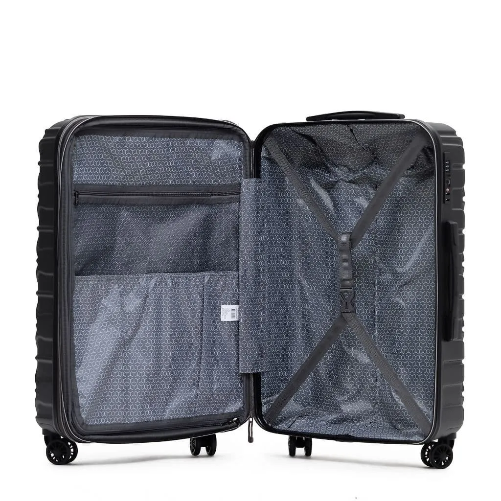 Tosca Triton Carry On 55cm Hardsided Spinner Luggage Charcoal