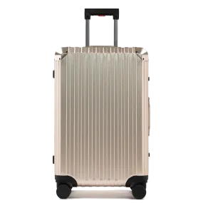 TREK Aluminum Suitcase Champagne