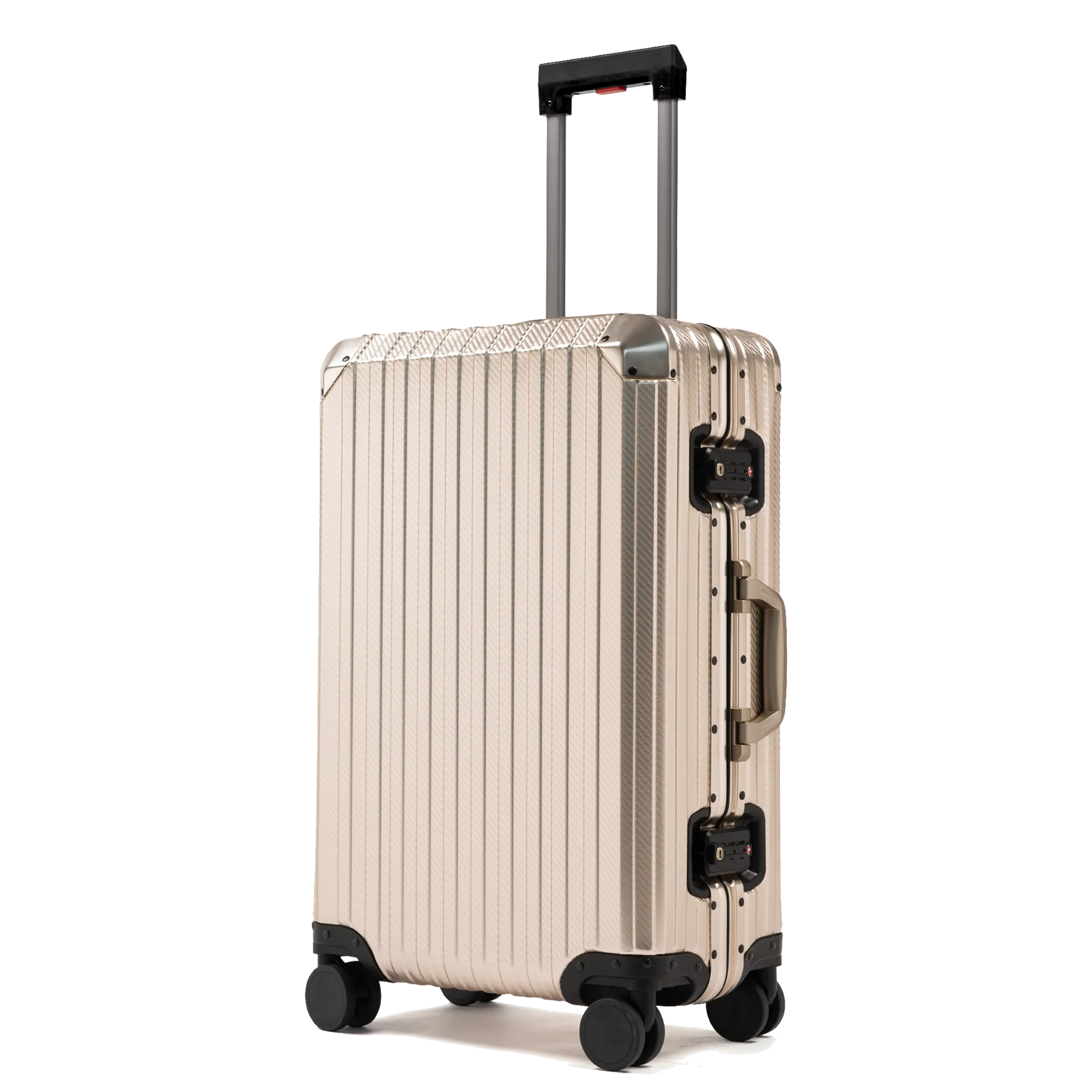 TREK Aluminum Suitcase Champagne