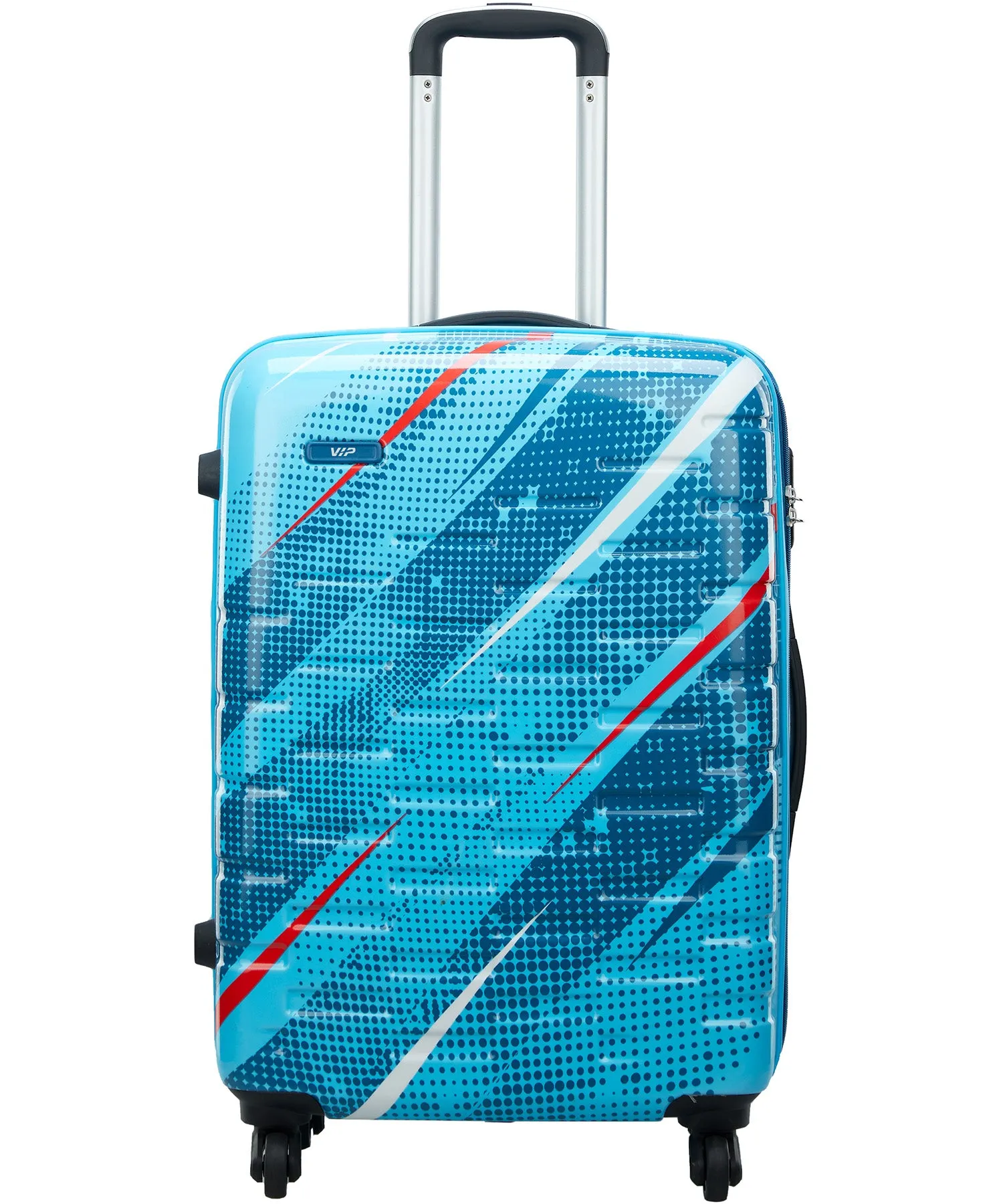 VIP Radiance Active 55cm, 4 Wheel Hard Case Trolley, Blue, RADIANCE ACTIVE55BL