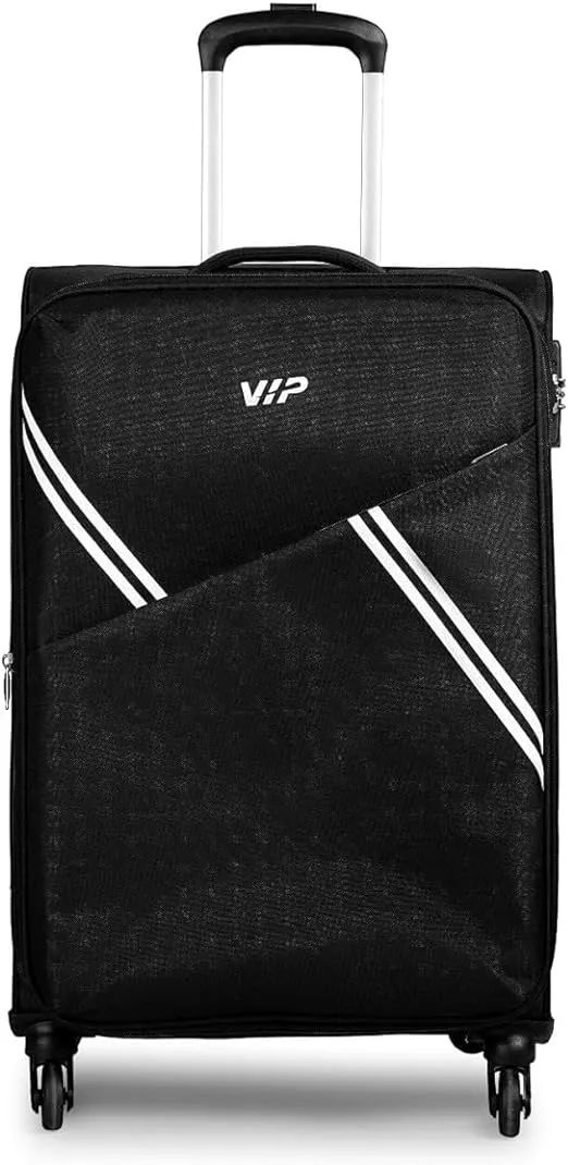 VIP Verona 59cm,4 Wheel Cabin Luggage Trolley, Black, VERONA59BK