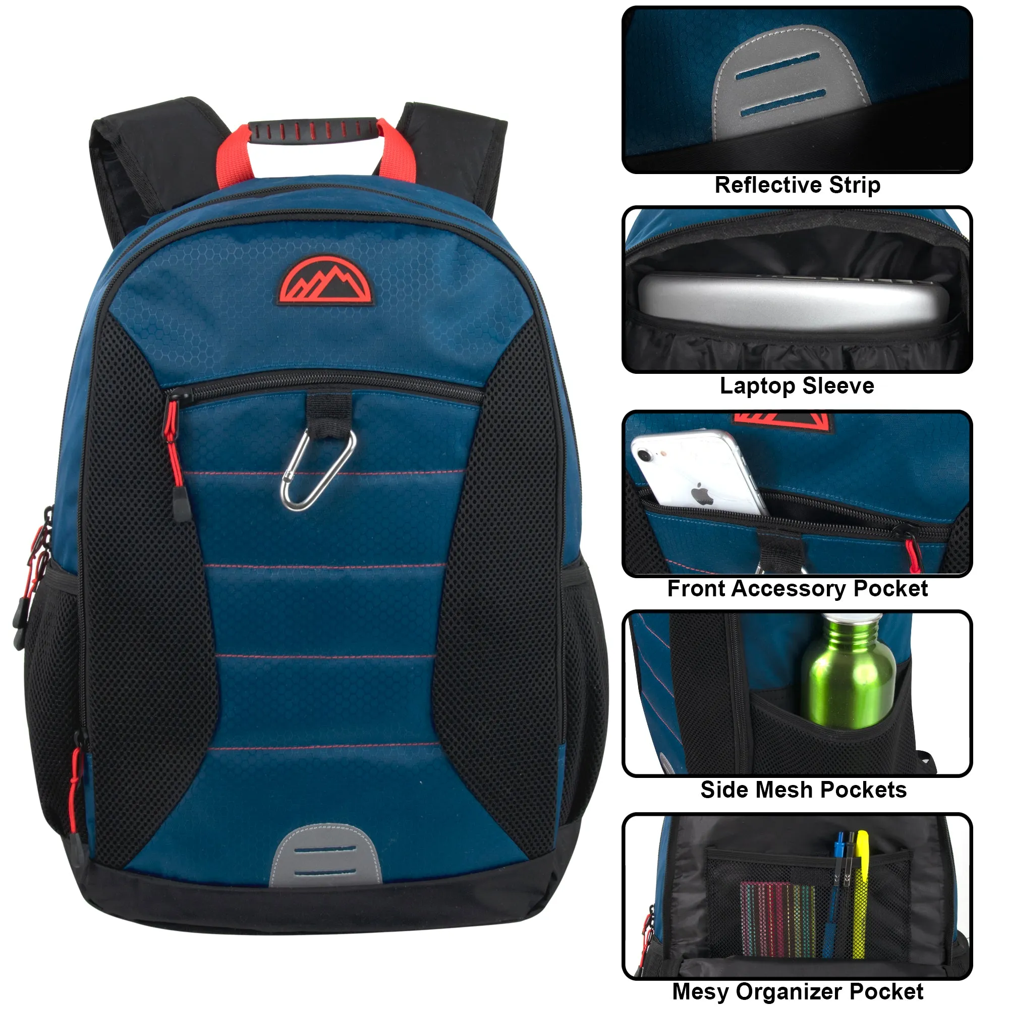 Wholesale 46cm Clip Backpack 23L Capacity With Laptop Section