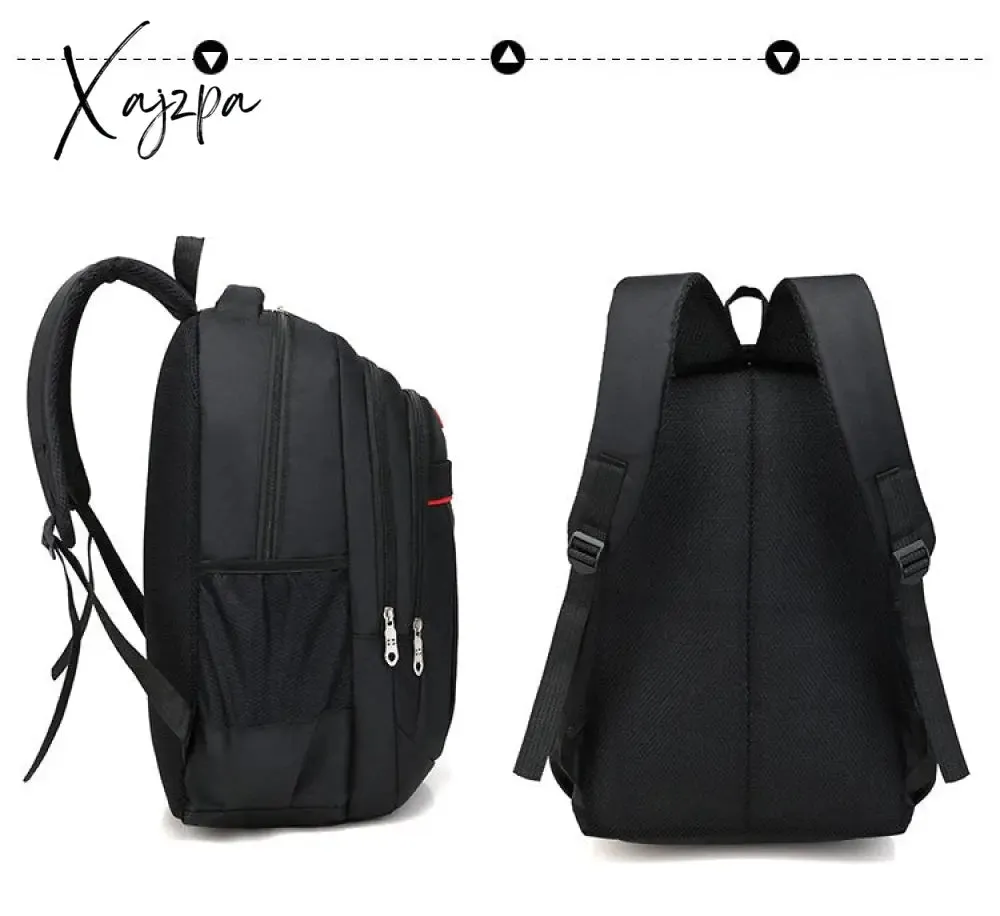 Xajzpa - High Capacity Backpack Men Backpack Oxford Male Travel Bag Backpacks Fashion Men and Women Designer Student Bag Laptop Bag